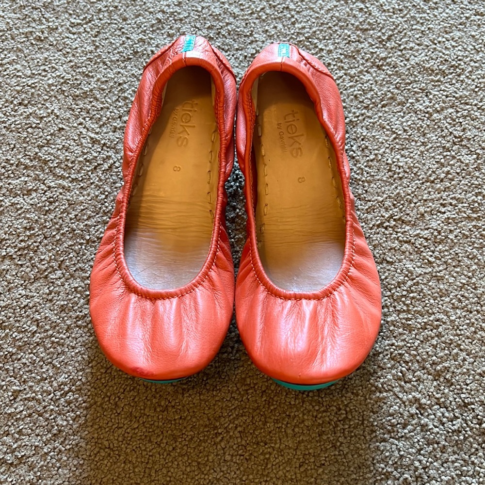 Tangerine Tieks—size 8